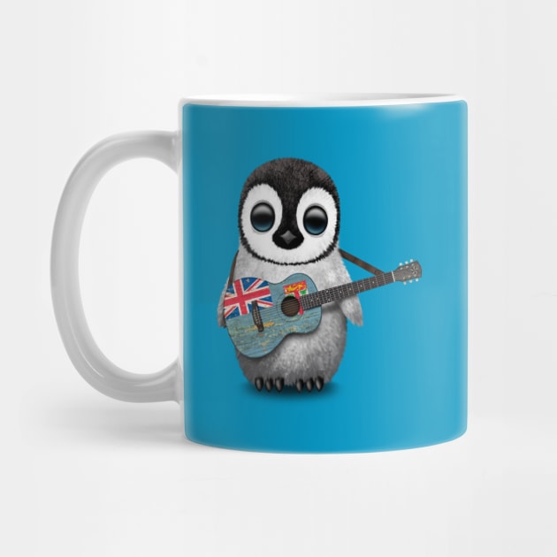 Baby Penguin Playing Fiji Flag Guitar by jeffbartels